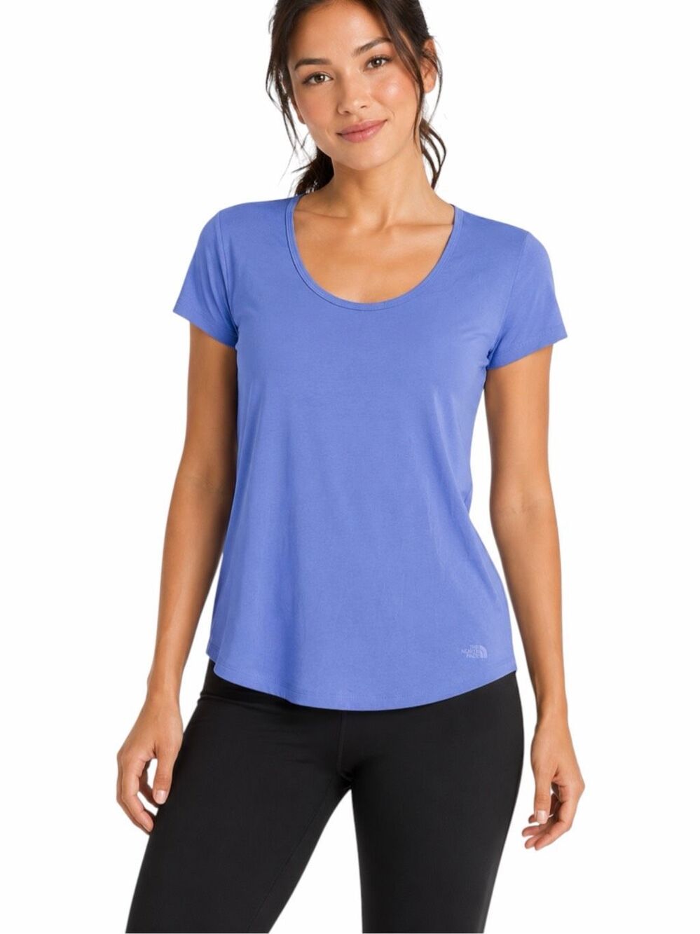 THE NORTH FACE Circular Design Scoop Neck Tee Periwinkle Glow Medium